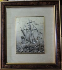 °°° 78) SILVER SAILBOAT