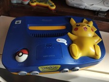 NINTENDO 64 N64 CONSOLE PIKACHU EDITION POKEMON Completa Di Tutto Tranne Box