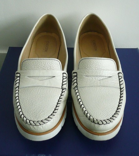 Mocassins blanc nacre - blanc, nacre.