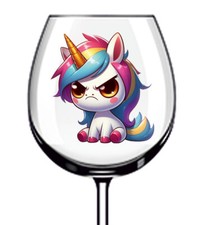 12 adesivi in vinile unicorno