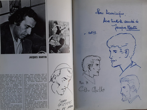 Rare dedicace jacques martin - rare,