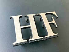 LANCIA DELTA HF LOGO SIGLA EMBLEMA FREGIO STEMMA SCRITTA TARGHETTA BADGE PLACCA