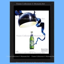 Anni ' 00  * Pubblicità Originale "Nastro Azzurro, Lampada Blu" Cornice