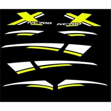 ADESIVI DECAL STICKERS PER HONDA NC700X NC 700 X RACING CARENA GRAFICA BIANCO G