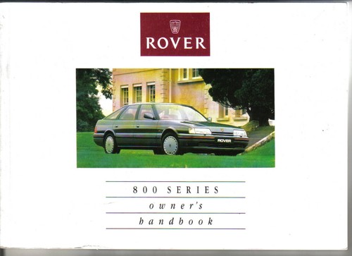 Rover 800 series 820i 820si - rover, 800-series