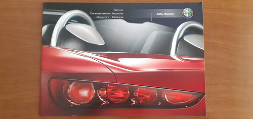 Depliant alfa romeo - depliant, spider