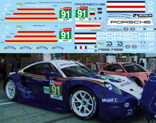 Decals per porsche - 1/10,