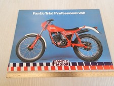 brochure depliant originale Fantic Motor trial 240 professional prospekt