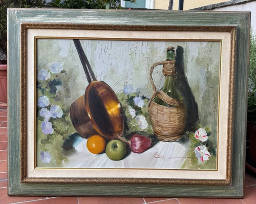 Dipinto olio tela natura - olio,
