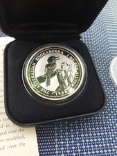 AUSTRALIA 1 Dollar 1998 1oz Silver Kookaburra European Privy 'Austria' Box /CoA