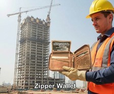 Portafoglio con cerniera in