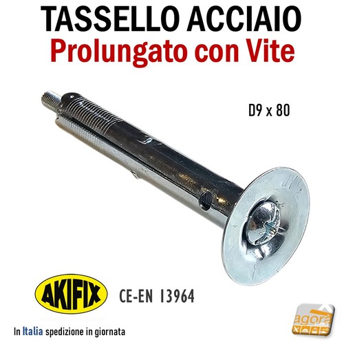 Tassello acciaio metallo con - tassello,