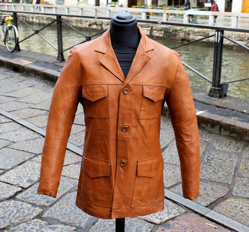 Giacca pelle vintage anni - , 70