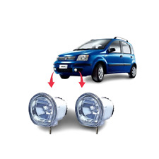 COPPIA FARETTI FARI FENDINEBBIA ANTERIORE DX SX FIAT PANDA 169 2003>2009 H1