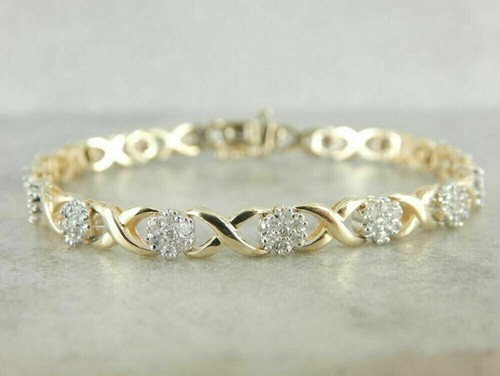 Bracciale tennis vintage 0ct - vintage, 5.0ct