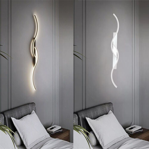 Applique led parete - led, onda