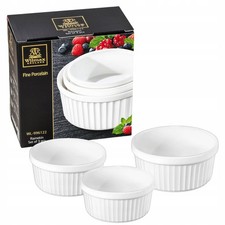 Set 3 piatti da forno rotondi