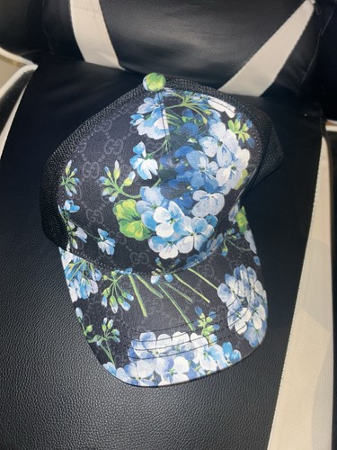 Cappellino gucci nero fiori - nero,