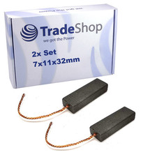 2 spazzole carbone carbone 7 x