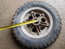 MOTO 50 80 125 SCOOTER CERCHIO ALLUMINIO EPOCA RUOTA OTTO POLLICI GOMMA NUOVA