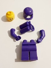 LEGO Set di pezzi per Spaceman dark purple NUOVO Astronaut Space viola (senza busto)