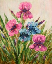 Dipinto ad olio realista anni