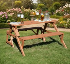 Panca in legno tavolo set di