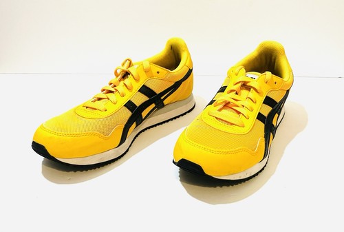Scarpe asics gialle nere - e,