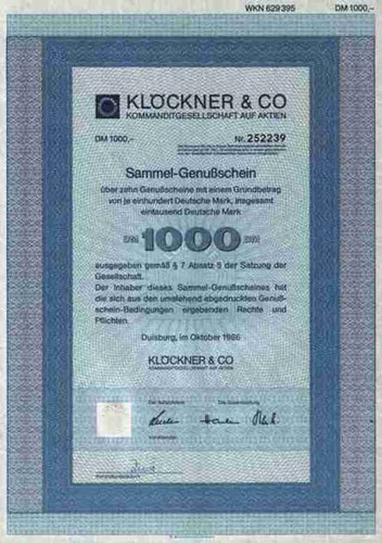 Klöckner 1986 duisburg - 1986,