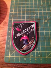 TOPPA PATCH VINTAGE ricamata  sci ski Vallecetta