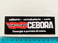 CEBORA SALDATRICI BOLOGNA ADESIVO ANNI 80 80s OLD STICKER ORIGINAL VINTAGE