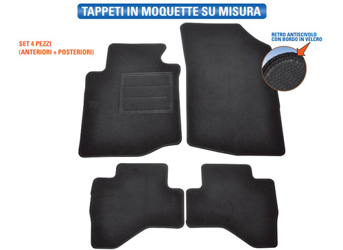 12618 set tappetini in - set,