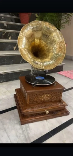 Antico grammofono hmv - antico,