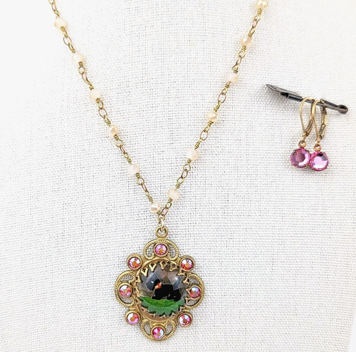 Set orecchini collana intaglio