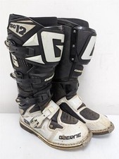 GAERNE SG12 STIVALI MOTOCROSS MX ATV, UK8 US9 EU43, NERO/BIANCO, K006