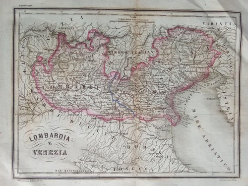 Carta geografica antica - geografica,