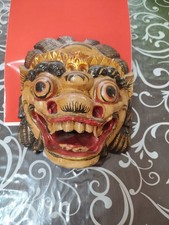 Maschera Di Legno Antica Deve( Essere Brasiliana.)Se Non Vado Errato 