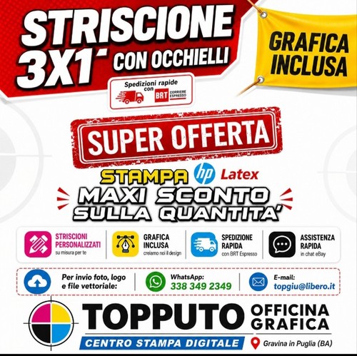 Banner 3x1 striscione - banner,