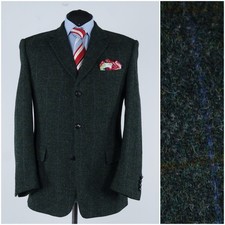 Giacca uomo check harris tweed - check,