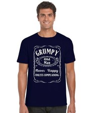 Maglietta Grumpy Old Man divertente per adulti papà nonno maglietta taglie S-XXL