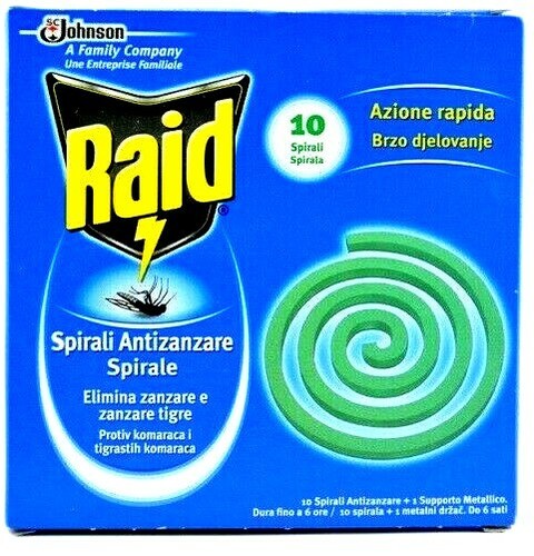 Raid spirale antizanzare 10 - raid,