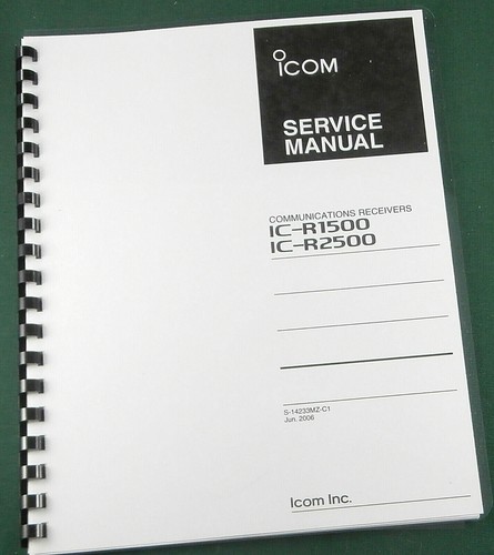 Icom r1500 r2500 - icom, manuale