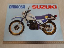 DEPLIANT BROCHURE ORIGINALE SUZUKI DR 500 SA DR500SA DR500