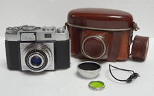 Zeiss Ikon Contina fotocamera vintage retrò fotocamera analogica custodia in pelle mirino
