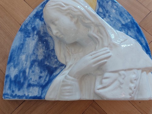 Madonna robbiana ceramica - madonna,