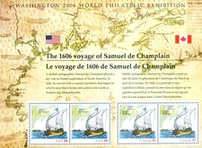 USA. Samuel de Champlain 2006. Foglio.