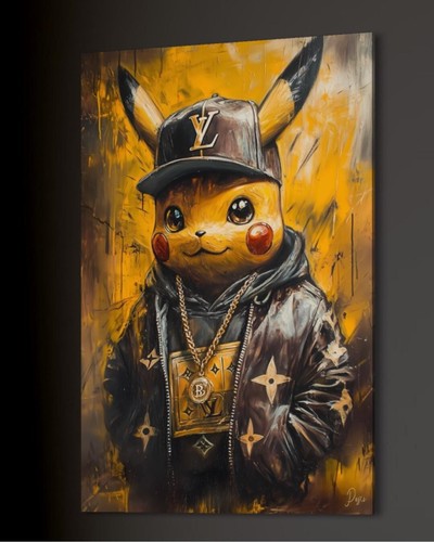 Quadro tela pikachu pokemon - quadro,