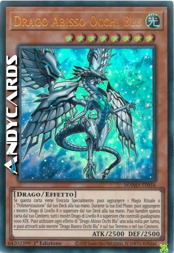 Drago abisso occhi blu - abisso, •
