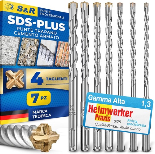Set punte trapano sds plus - set, 4