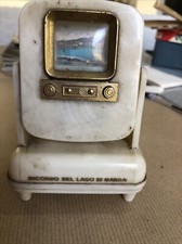 SOUVENIR DEL LAGO DI GARDA A FORMA DI TELEVISORE-ANNI 50